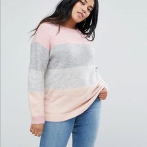 Asos curve striped sweater